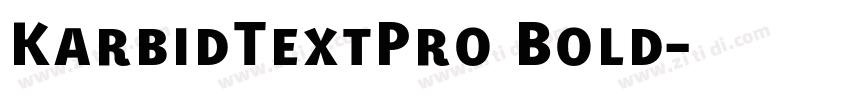 KarbidTextPro Bold字体转换